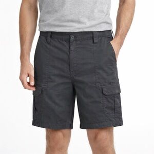Wrangler Men’s Gray Cargo Shorts – Size 38 Lightweight Nylon Outdoor Shorts